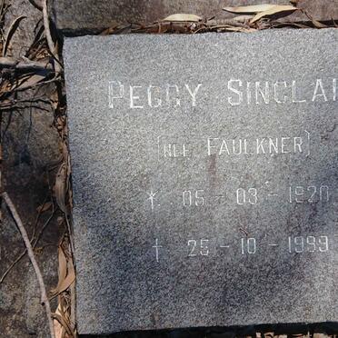 SINCLAIR Peggy nee FAULKNER 1920-1999
