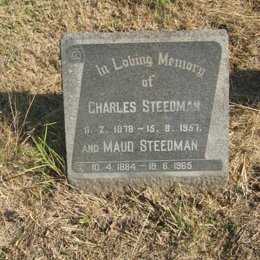 STEEDMAN Charles 1878-1957 &amp; Maud 1884-1965