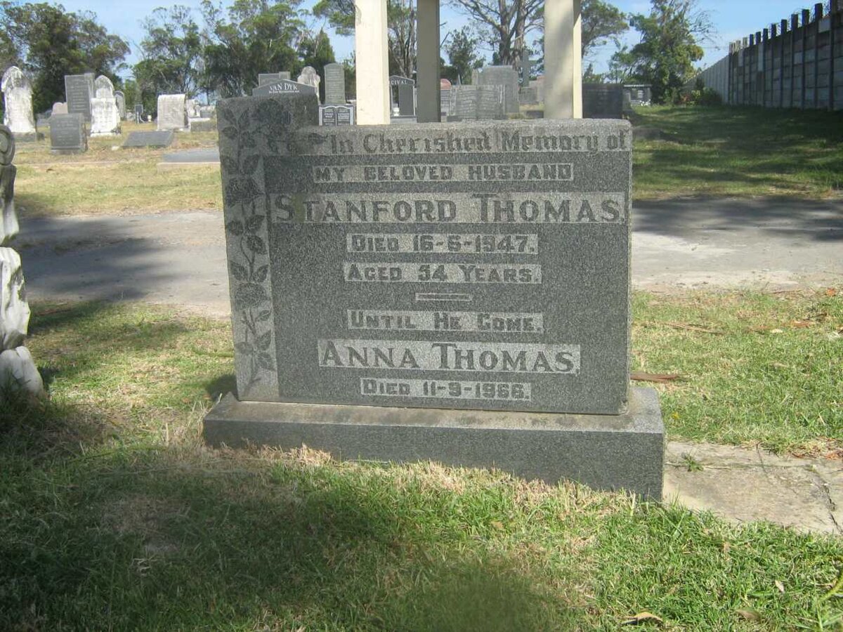 THOMAS Stanford -1947 &amp; Anna -1966