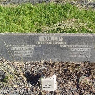 TROLLIP Herbert James 1885-1963 &amp; Kate Amelia 1882-1977