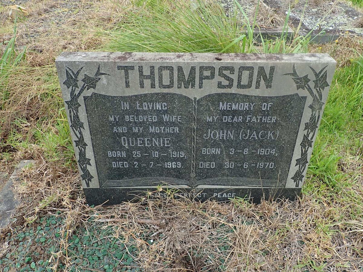 THOMPSON John 1904-1970 &amp; Queenie 1919-1969