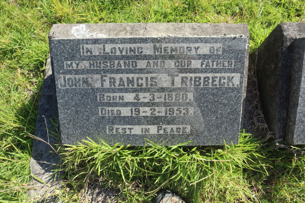 TRIBBECK John Francis 1880-1953