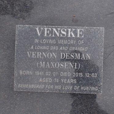 VENSKE Vernon Desman 1941-2015