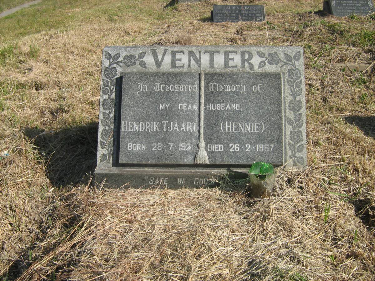 VENTER Hendrik Tjaart 1921-1967