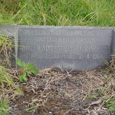 VYVER Willem Adriaan, van der 1901-1964