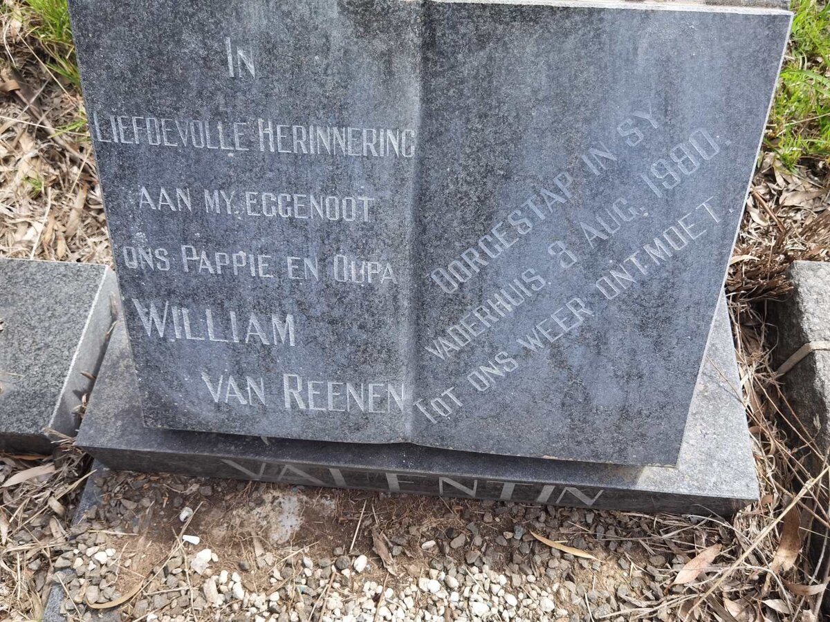 VALENTIN William van Reenen -1980