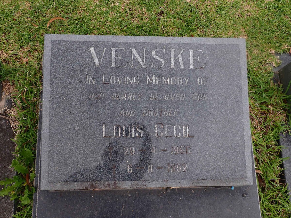 VENSKE Louis Cecil 1956-1992