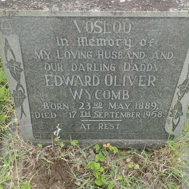VOSLOO Edward Oliver Wycomb 1889-1958