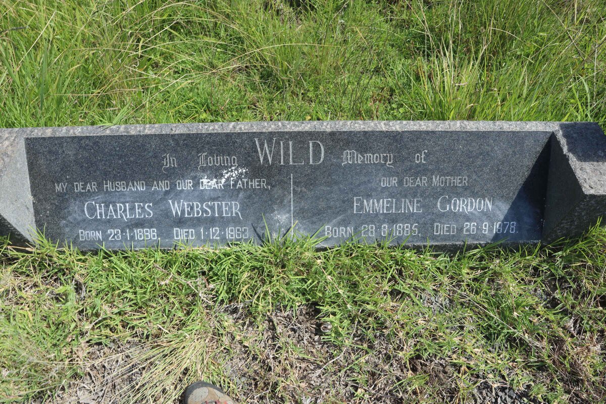 WILD Charles Webster 1896-1963 &amp; Emmeline Gordon 1885-1978