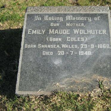 WOLHUTER Emily Maude nee COLES 1868-1948