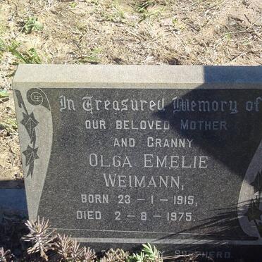 WEIMANN Olga Emelie 1915-1975