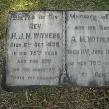 WITHERS H.J.M. -1939 &amp; A.M. -1949