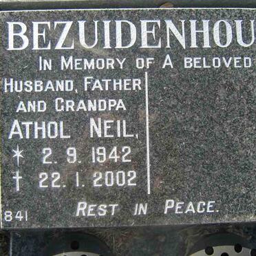 BEZUIDENHOUT Athol Neil 1942-2002