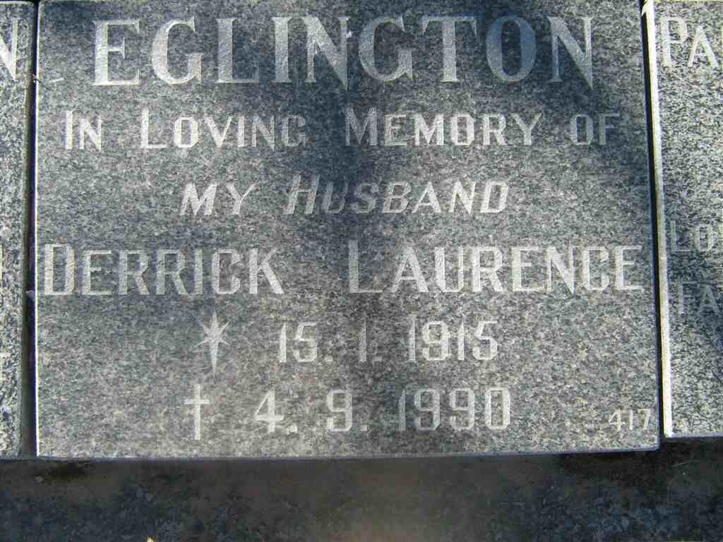 EGLINGTON Derrick Laurence 1915-1990