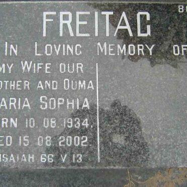 FREITAG Maria Sophia 1934-2002