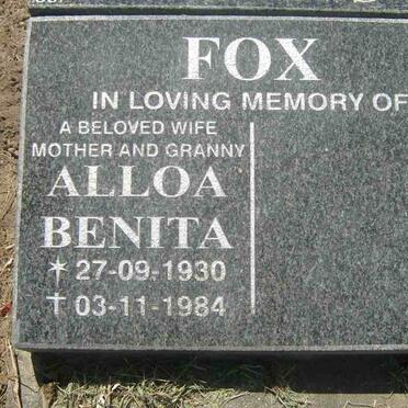FOX Alloa Benita 1930-1984