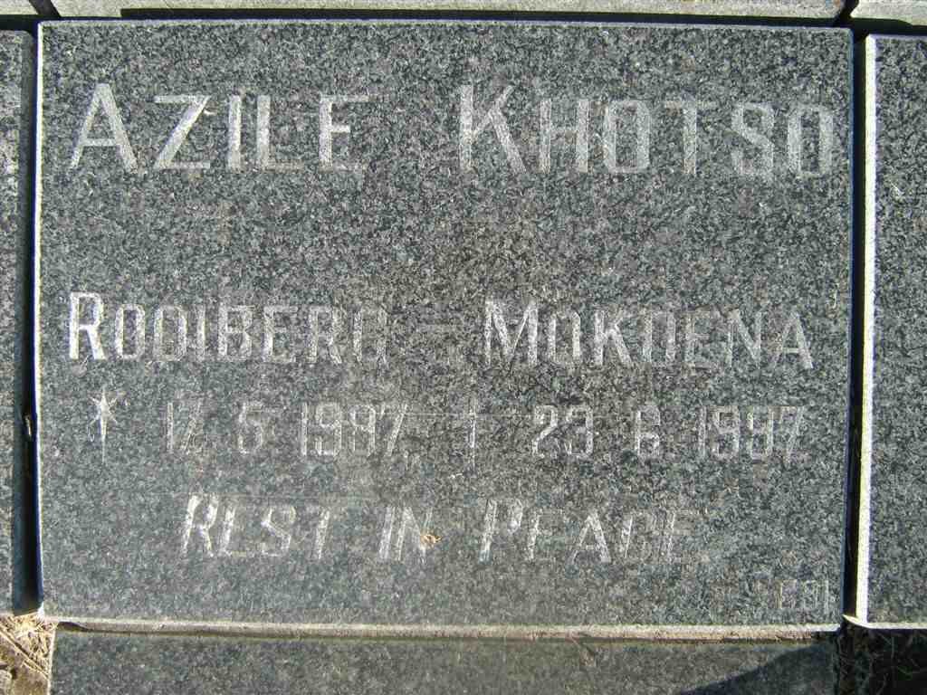 KHOTSO Azile 1997-1997