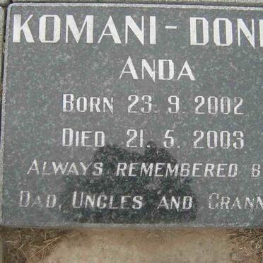 KOMANI-DONDI Anda 2002-2003