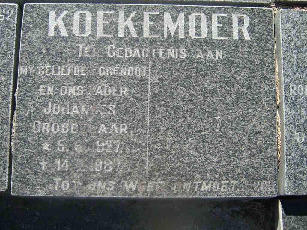 KOEKEMOER Johannes 1927-1987