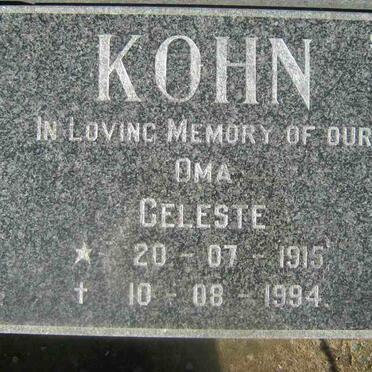 KOHN Celeste 1915-1994