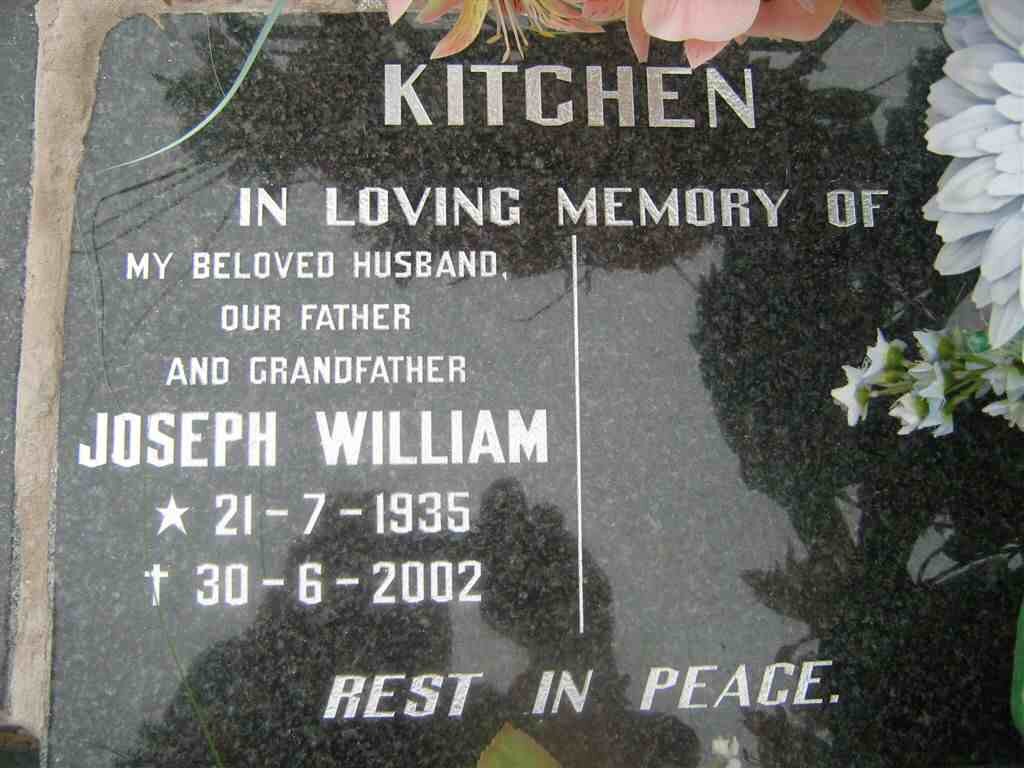 KITCHEN Joseph William 1935-2002