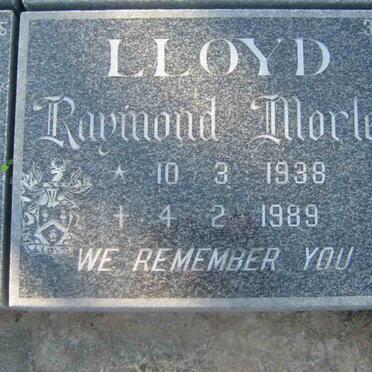 LLOYD Raymond Morley 1938-1989