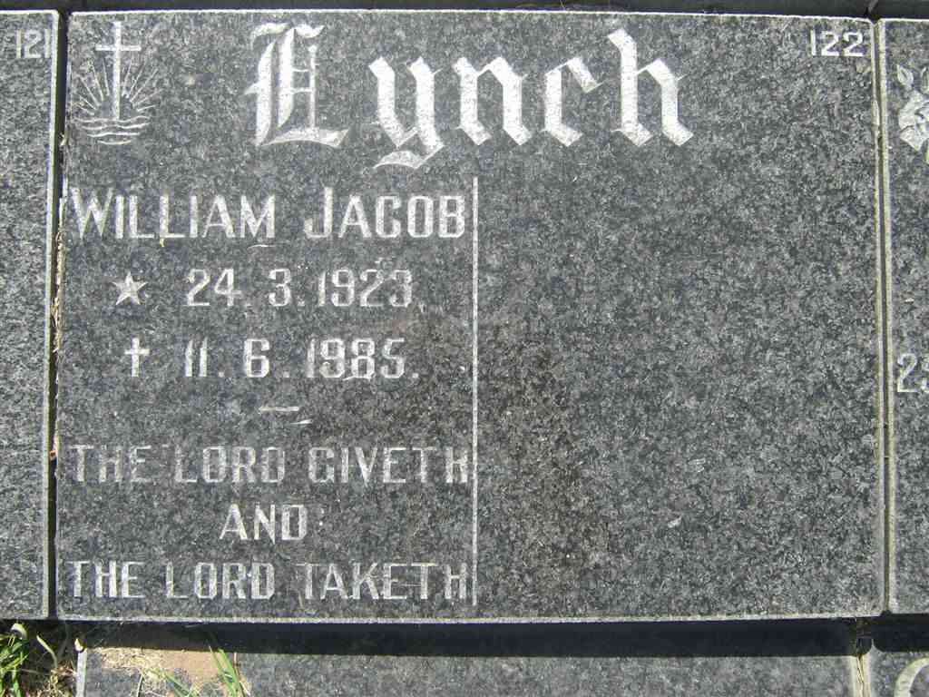 LYNCH William Jacob 1923-1985