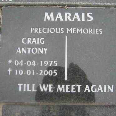 MARAIS Craig Anthony 1975-2005