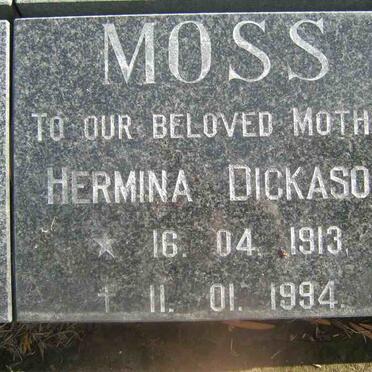 MOSS Hermina Dickason 1913-1994