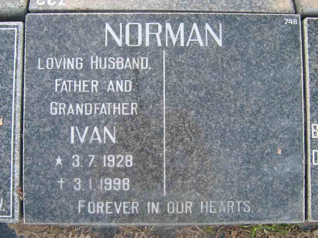 NORMAN Ivan 1928-1998