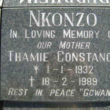 NKONZO Thamie Constance 1932-1989
