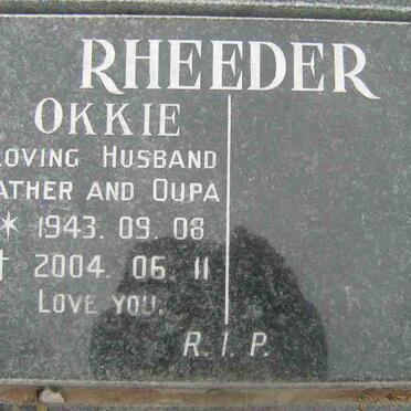 RHEEDER Okkie 1943-2004