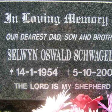 SCHWAGELE Selwyn Oswald 1954-2001