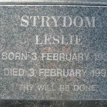 STRYDOM Leslie 1936-1999