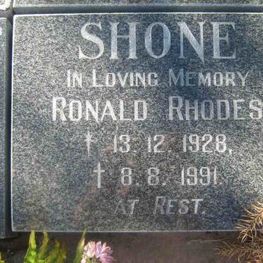 SHONE Ronald Rhodes 1928-1991
