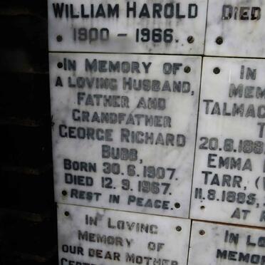 BUBB George Richard 1907-1967