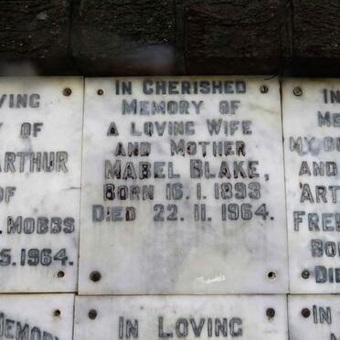 BLAKE Mabel 1893-1964