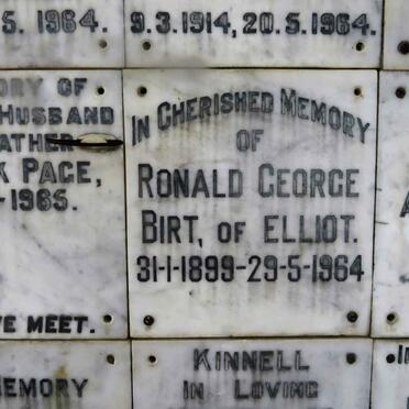 BIRT Ronald George 1899-1964