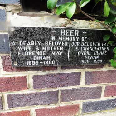 BEER Cyril Irvine Vivian 1900-1998 &amp; Florence May Dinah 1899-1980