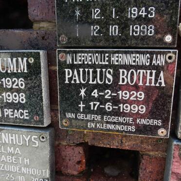 BOTHA Paulus 1929-1999
