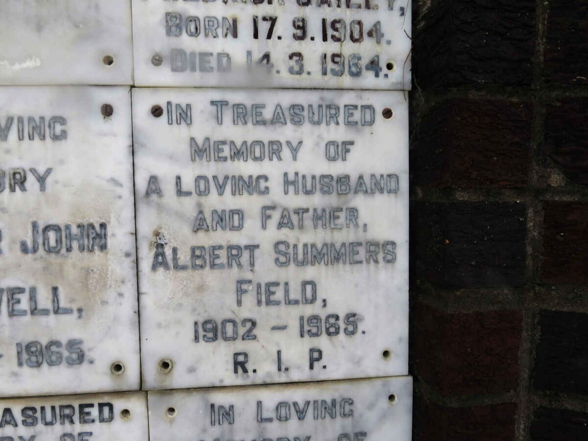 FIELD Albert Summers 1902-1965