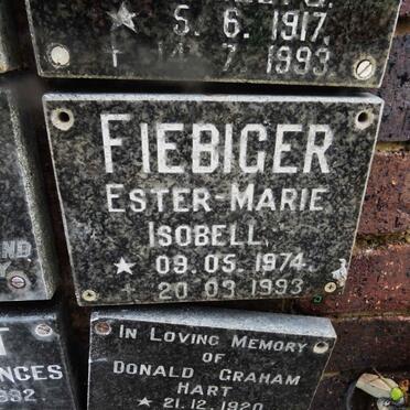 FIEBIGER Ester-Marie Isobell 1974-1993