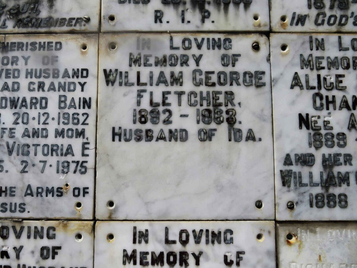 FLETCHER William George 1892-1963