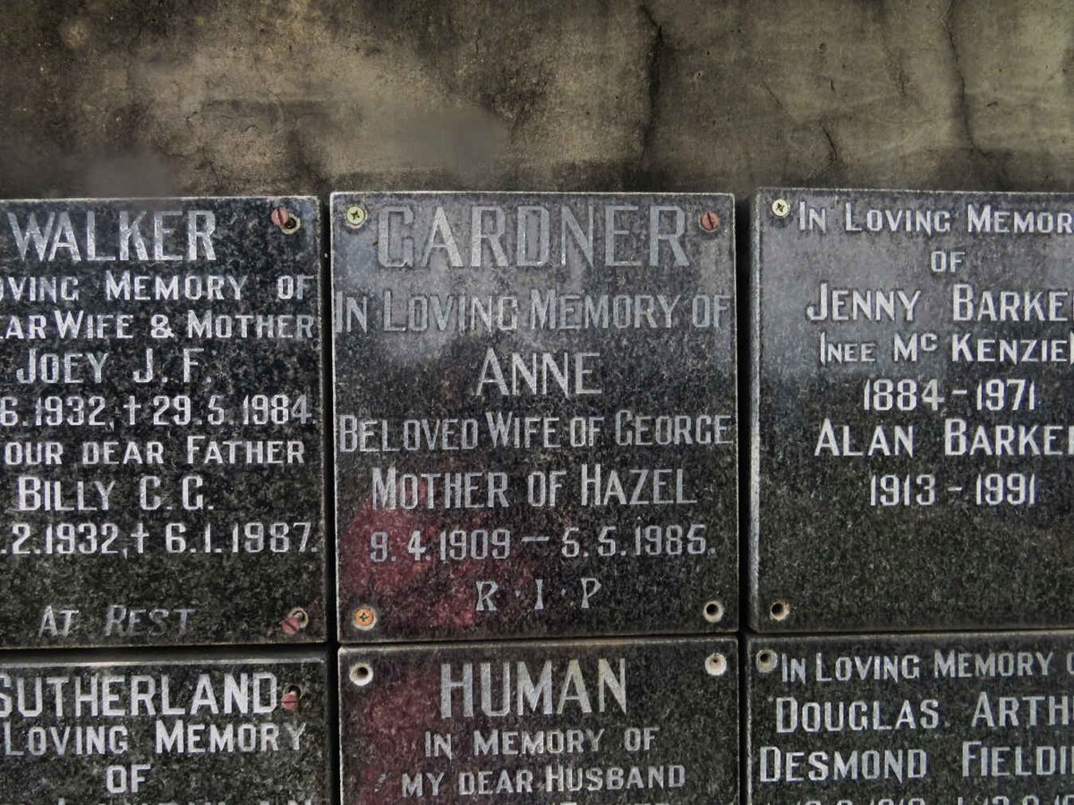 GARDNER Anne 1909-1985