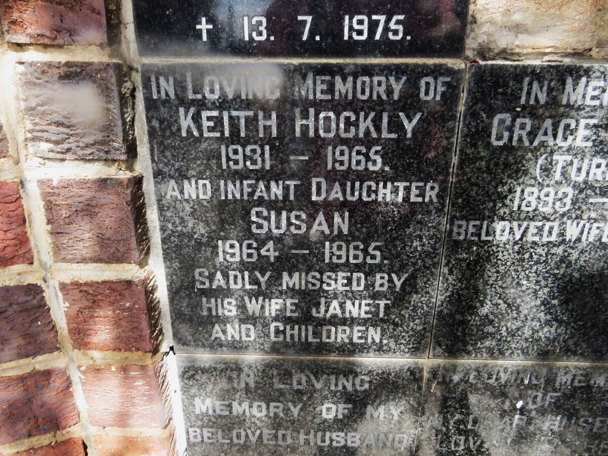 HOCKLY Keith 1931-1965 :: HOCKLY Susan 1964-1965