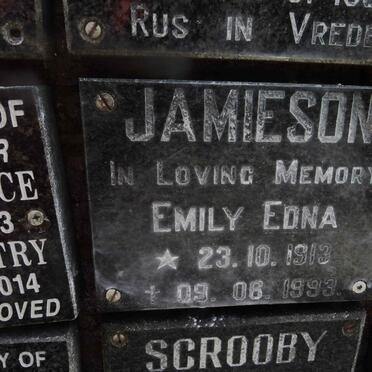 JAMIESON Emily Edna 1913-1993