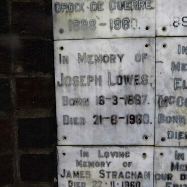 LOWES Joseph 1887-1980