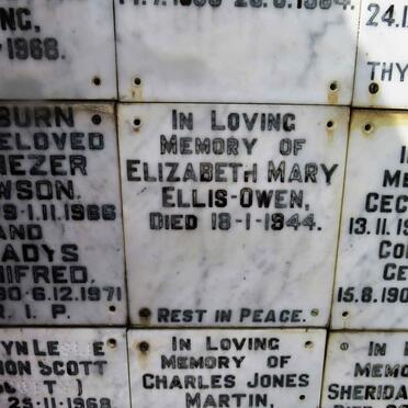 OWEN Elizabeth Mary ELLIS- -1944