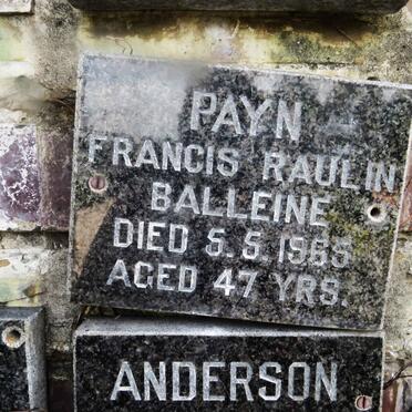 PAYN Francis Raulin Balleine -1965
