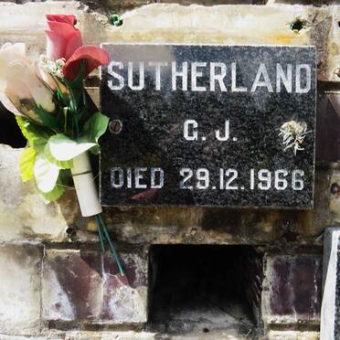 SUTHERLAND G.J. -1966